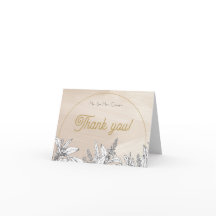 Pastel Pink Wedding Thank You Card