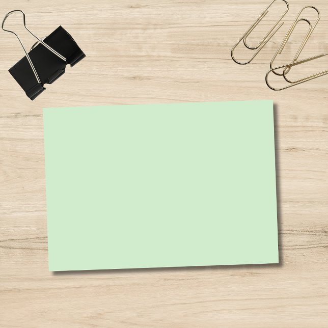Pastel Pistachio Solid Färg | Klassisk | ELEGANT Post-it Block (Skapare uppladdad)