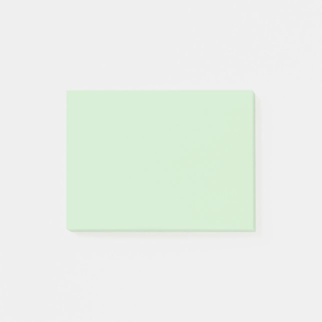 Pastel Pistachio Solid Färg | Klassisk | ELEGANT Post-it Block (Framsida)