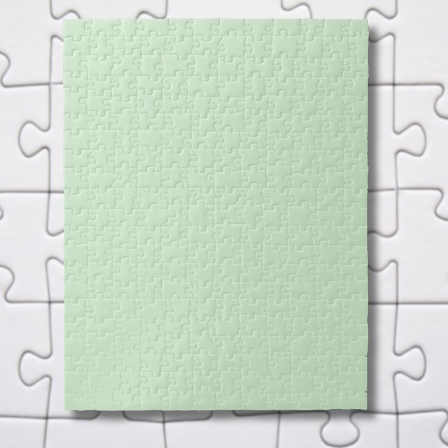 Pastel Pistachio Solid Färg | Klassisk | ELEGANT Pussel (Skapare uppladdad)