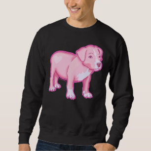 Pastel Pitbull Rosa Lång Ärmad Tröja