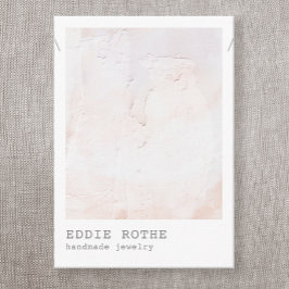 Pastel Plaster Abstrakt Necklace Visning Business Visitkort