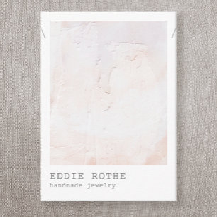 Pastel Plaster Abstrakt Necklace Visning Business Visitkort