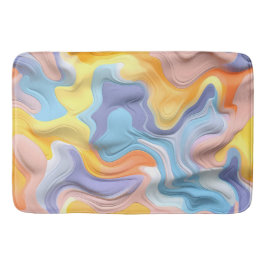 Pastel Plastic Fluid Abstrakt Badrumsmatta