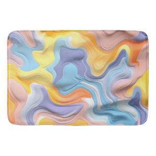 Pastel Plastic Fluid Abstrakt Badrumsmatta