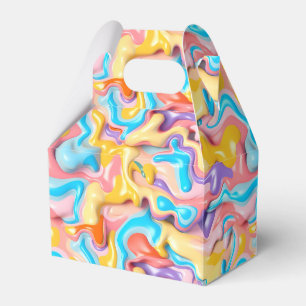 Pastel Plastic Fluid Abstrakt Presentaskar