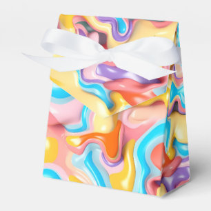 Pastel Plastic Fluid Abstrakt Presentaskar