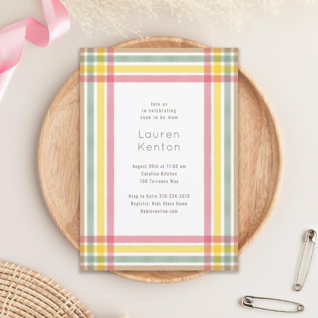Pastel Play Baby Shower Inbjudningar (Skapare uppladdad)