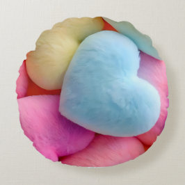 Pastel Plush Hearts Dekorativ kudde