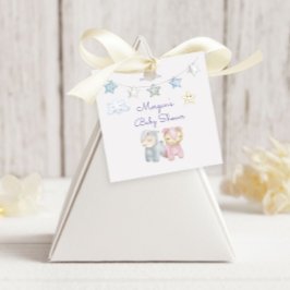 Pastel Plush Leksak Personlig Monogram Baby Shower Gåvor Etiketter