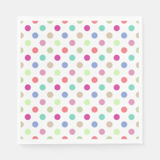 Pastel Polka Dot Pappersservett