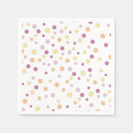 Pastel Polka dots Papper Pappersservett