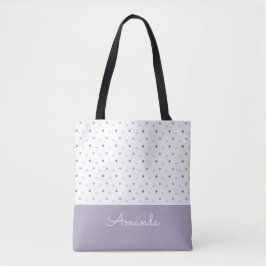 Pastel Polka dots Tote Bag Tygkasse