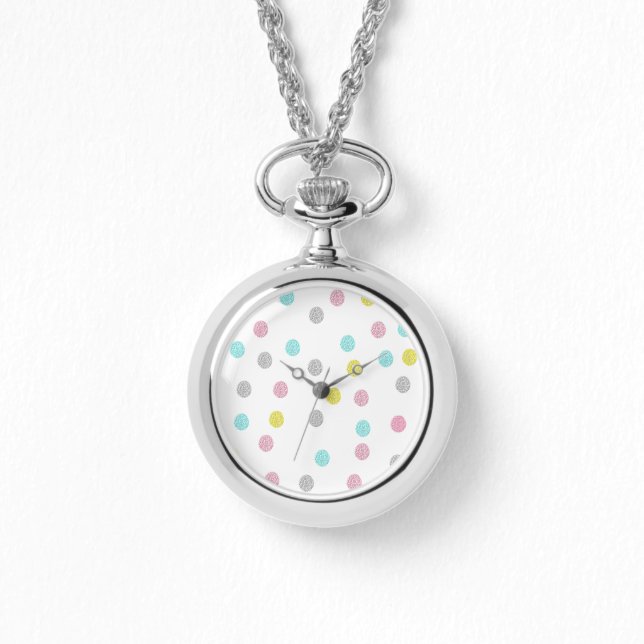 Pastel Polka dots Watch Armbandsur (Framsida)