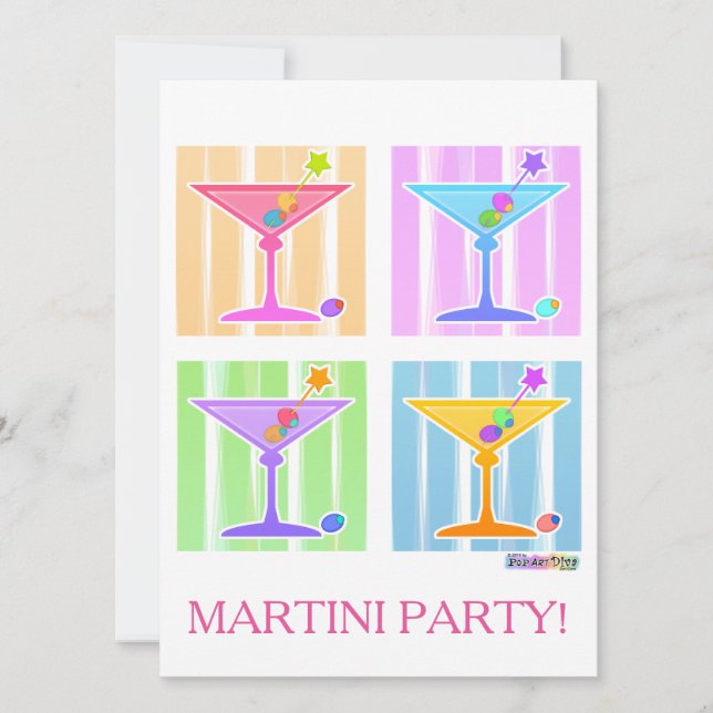 PASTEL POP ART MARTINIS (Framsida)