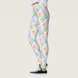 PASTEL POP ART MARTINIS LEGGINGS