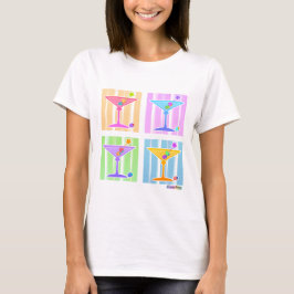 PASTEL POP ART MARTINIS T SHIRT