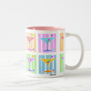 PASTEL POP ART MARTINIS Två-Tonad MUGG