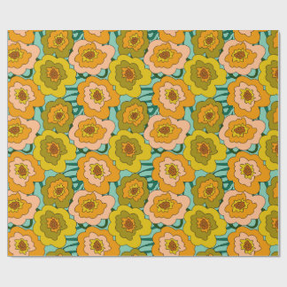Pastel Poppies Wrapping Paper Presentpapper