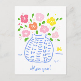 Pastel Posy-vykort Vykort