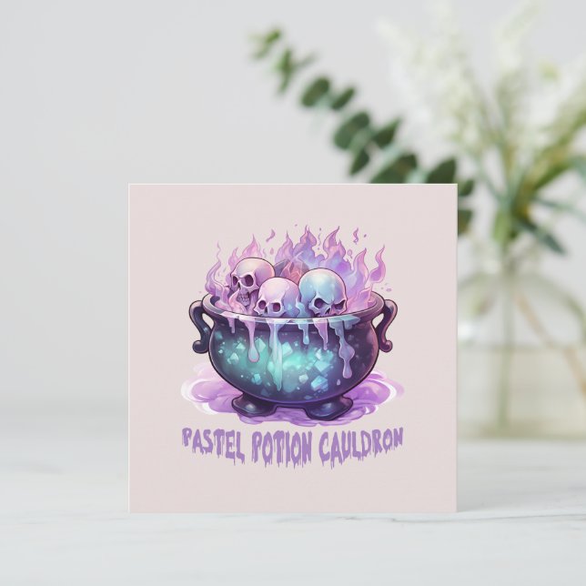 Pastel Potion Cauldron (Stående Fram)