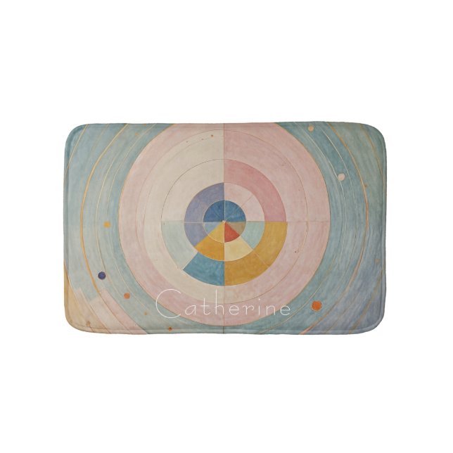 Pastel Prism: Rainbow Färg Hjul Badrumsmatta (Framsidan)