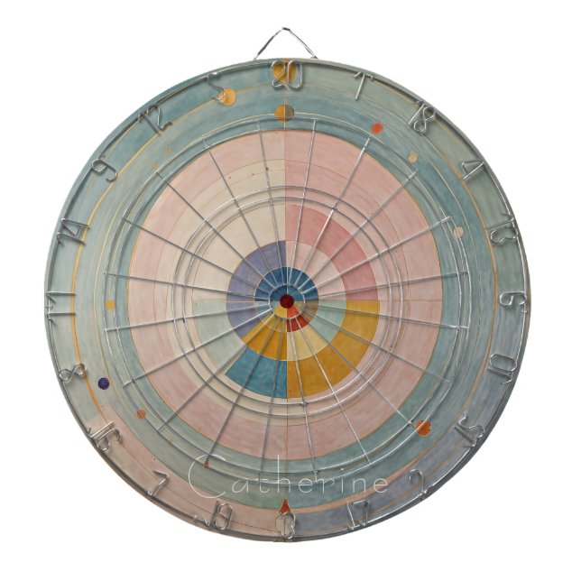 Pastel Prism: Rainbow Färg Hjul Darttavla (Framsidan)