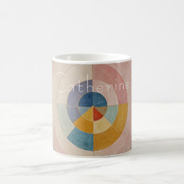Pastel Prism: Rainbow Färg Hjul Kaffemugg