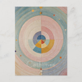 Pastel Prism: Rainbow Färg Hjul Vykort