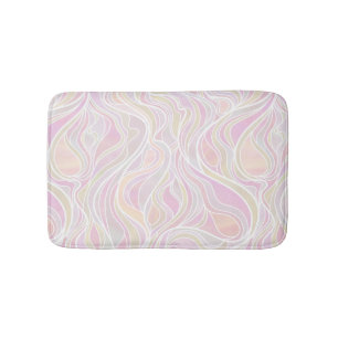 Pastel Psychedelic Stached Glass Abstrakt Badrumsmatta