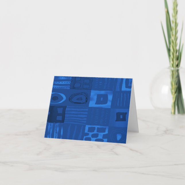 Pastel Pulse: Afrocentric Geometric  Anteckningskort (Framsida)