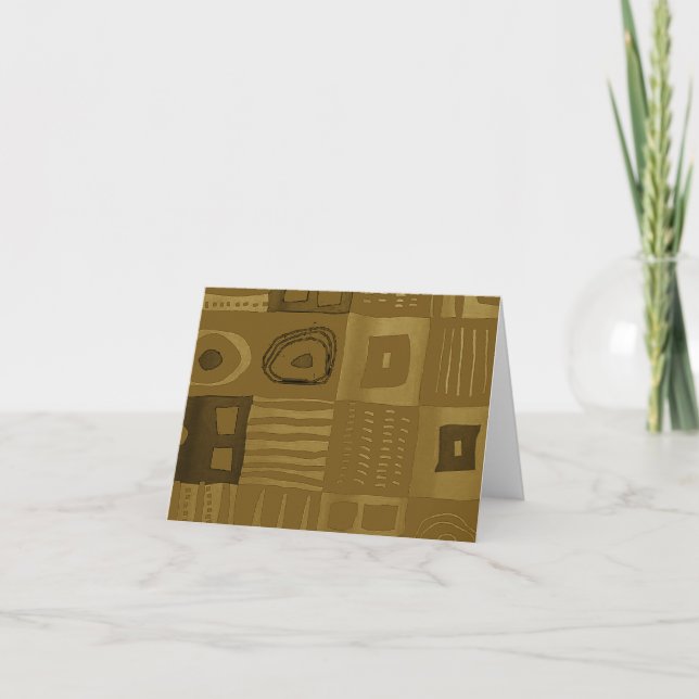 Pastel Pulse: Afrocentric Geometric  Anteckningskort (Framsida)