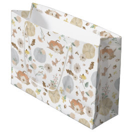 Pastel Pumpkin Fall Blommigt Gift Bag