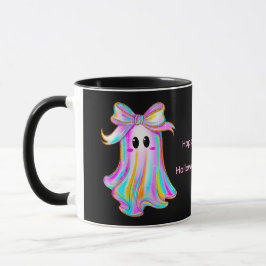 Pastel Pumpkin & Ghost Halloween Mugg