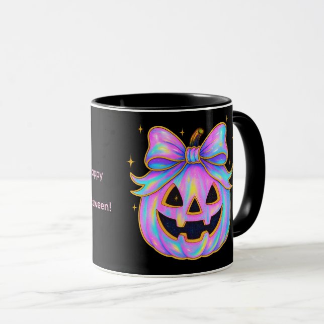 Pastel Pumpkin & Ghost Halloween Mugg (Framsida höger)