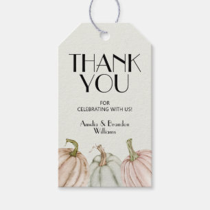 Pastel Pumpkins Gender Neutral Baby Shower Favor Presentetikett