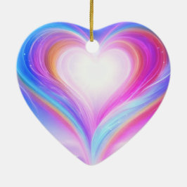 Pastel Purple + Blue on a Beautiful Valentine Tree Julgransprydnad Keramik