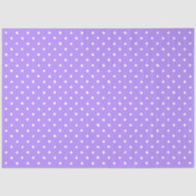 Pastel Purple With Irregular White Polka Dots