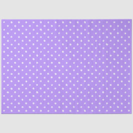 Pastel Purple With Irregular White Polka Dots