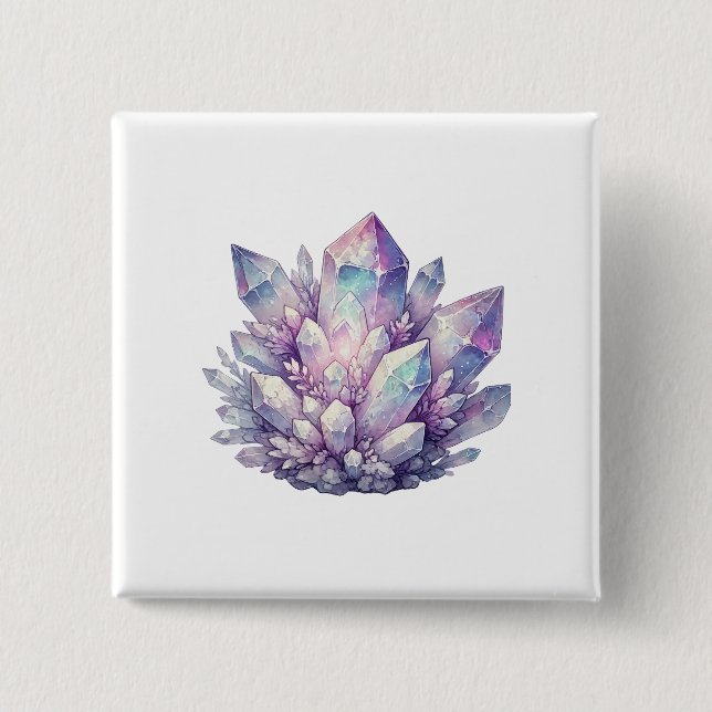 Pastel Quartz-kluster Knapp (Framsida)