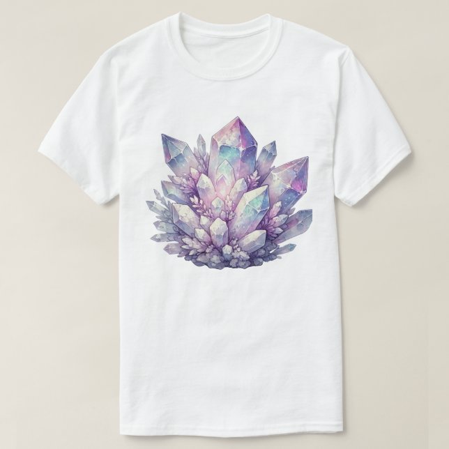 Pastel Quartz-kluster T Shirt (Design framsida)