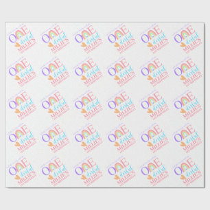 Pastel Rainbow 1:a födelsedagssvällning Papper Presentpapper