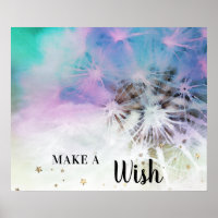 *~* Pastel Rainbow Abstrakt DANDELION gör en önska