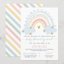 Pastel Rainbow Baby Shower by Mail Call