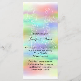 Pastel Rainbow Brides, Bröllopsprogram Program