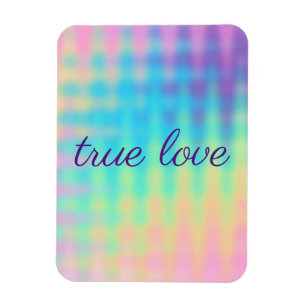 Pastel Rainbow Bröllop Magnet