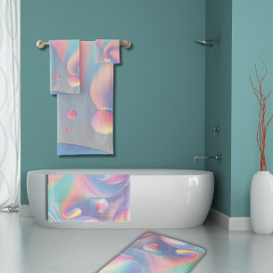 Pastel Rainbow Bubble Medium 20"x30" Badrumsmatta