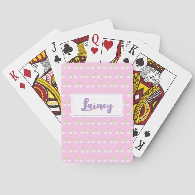 Pastel Rainbow Casinokort (Baksidan)