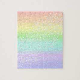 Pastel Rainbow Circles Challenging Jigszle Puzzle Pussel