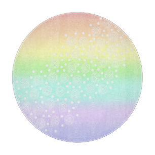 Pastel Rainbow Circles in Circles